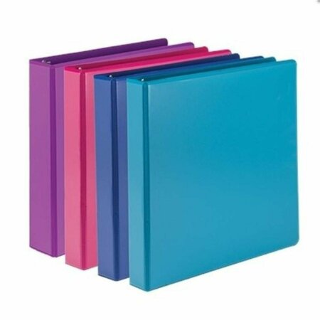 DAVENPORT & CO 1.5 in. Durable Basic Binder, Assorted Color, 4PK DA2937192